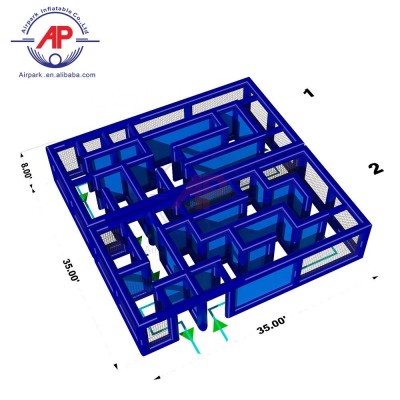 indoor park outdoor playground exhibition laser arena inflatable maze