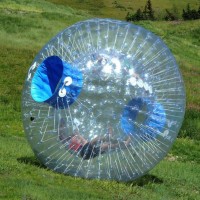 Giant Grass Zorb Football Inflatable Bumper Bubble Roller Water Body Zorb Ball For Human