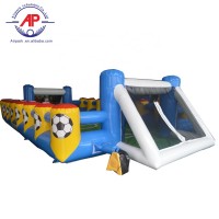 Inflatable football pitch with air pump soccer field for outdoor inflatable sports games