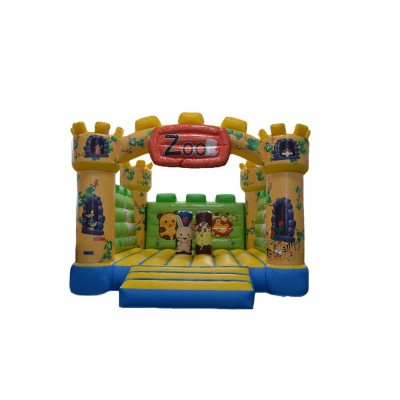 inflatable zoo bounce house  animal jumping bouncy castle bouncer