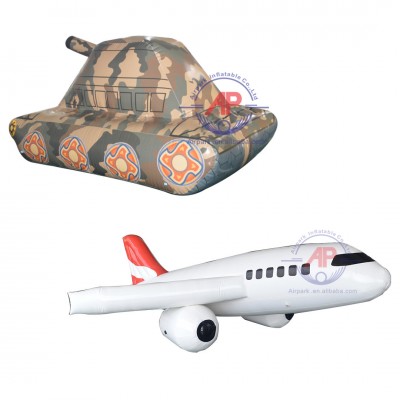 plane tank obstacle inflatable paintball bunkers